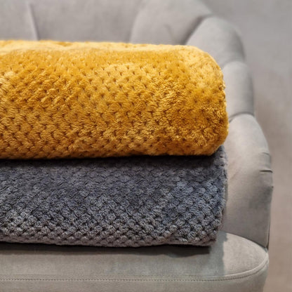 NOAH Gray Rice Grains Blanket 150x200 cm