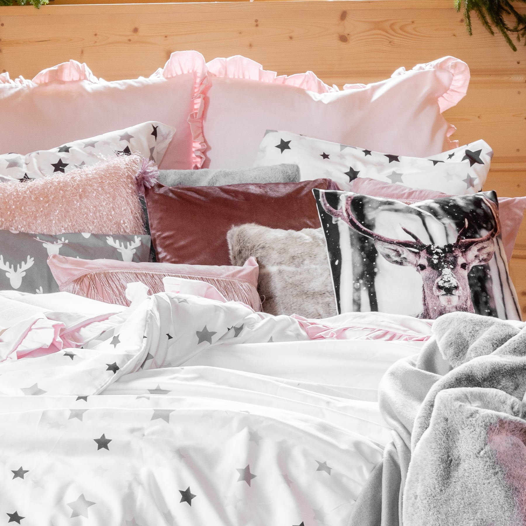 GOSTA Dusty Pink Pillowcase 45x45 cm