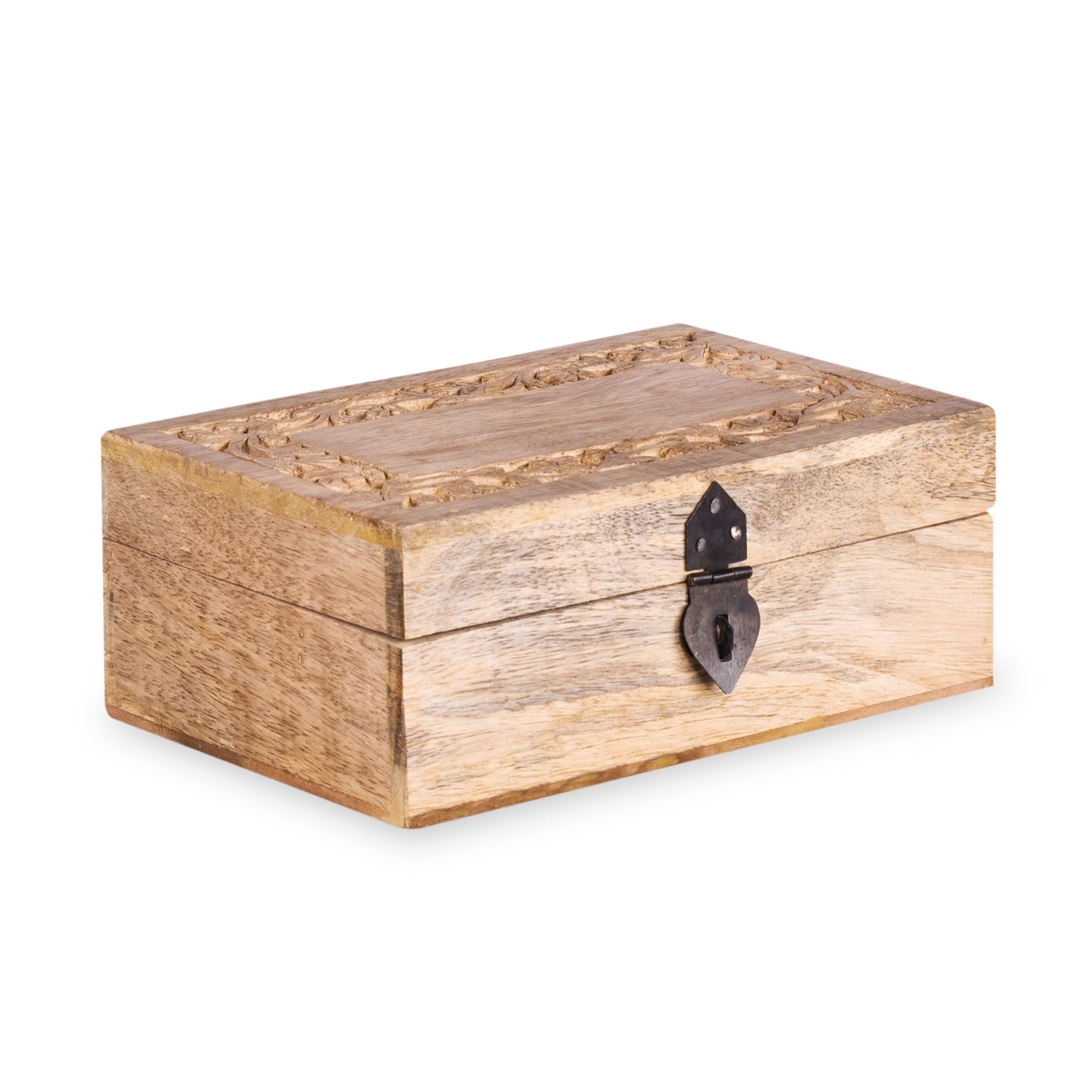 SOMBRE Wooden Fluted Jewellery Box 22x14.5x8 cm