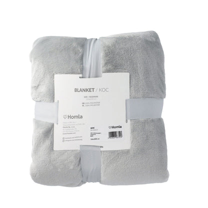 ROTE Light Grey Blanket 150x200cm