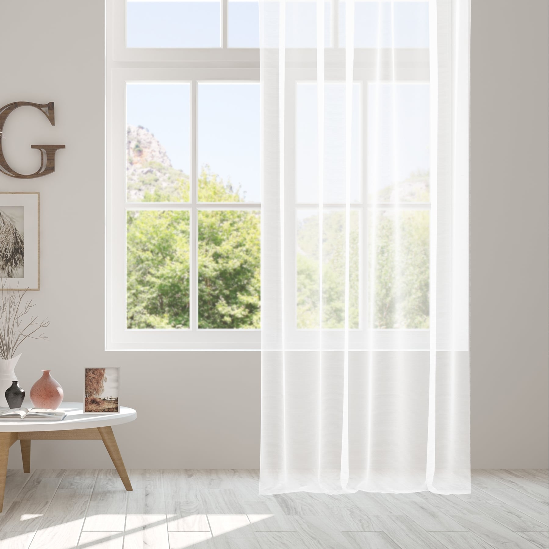 BIANCA White Curtain 140x250 cm
