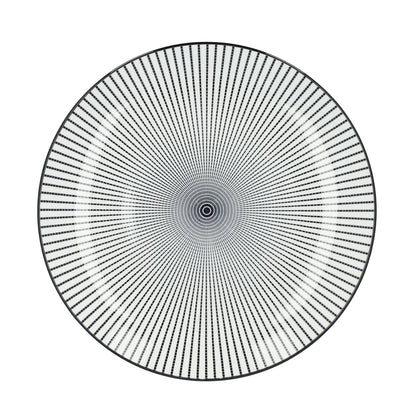 NAVIA Black Dinner Plate 27 cm - Stoneware, Microwave Safe