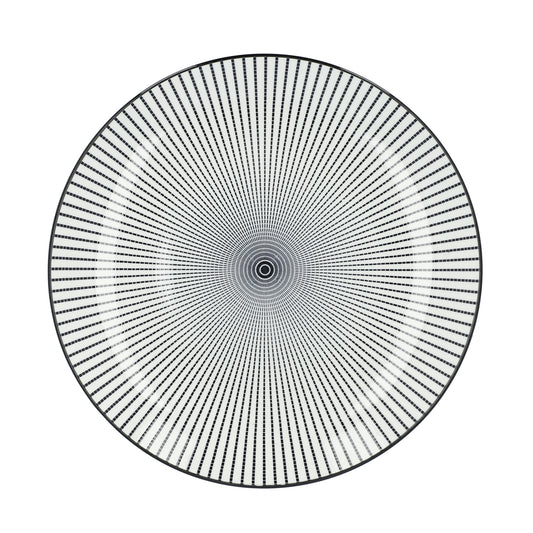 NAVIA Black Dinner Plate 27 cm - Stoneware, Microwave Safe