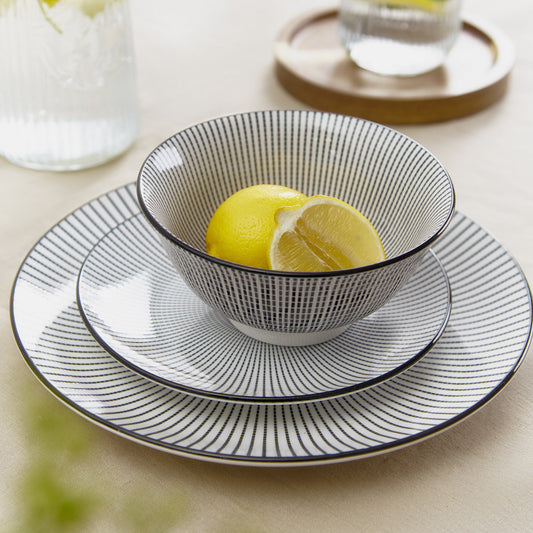 NAVIA Black Ceramic Bowl 16cm