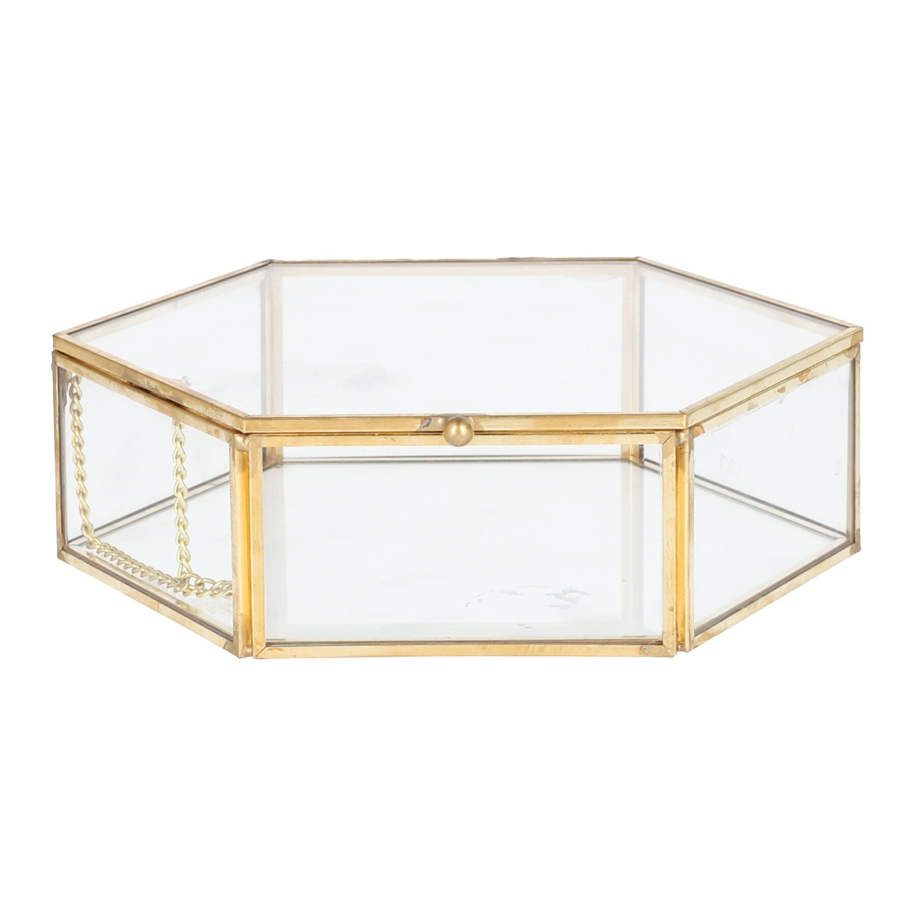 Casket GRAZIA Hexagonal Jewelry Box 17x15x5.5cm