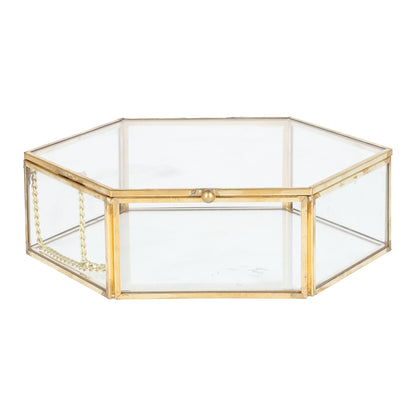 Casket GRAZIA Hexagonal Jewelry Box 17x15x5.5cm