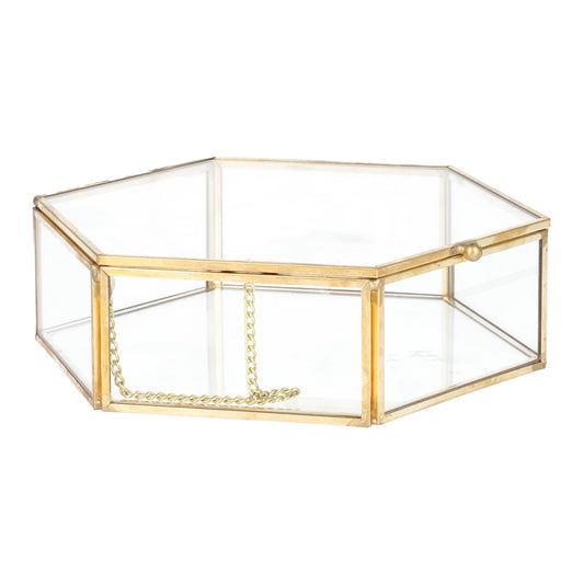 Casket GRAZIA Hexagonal Jewelry Box 17x15x5.5cm