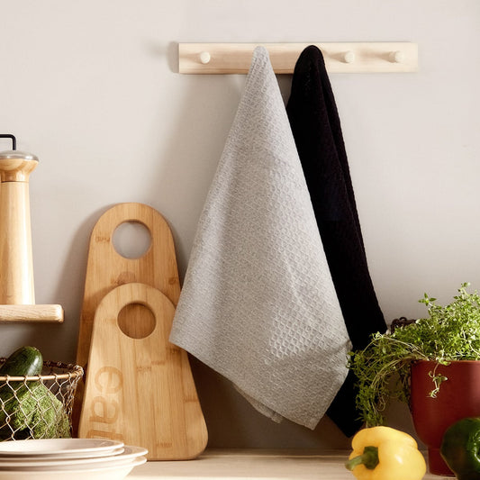 FEMELO Grey Kitchen Cloth Set - 2 Pieces 50x70 cm