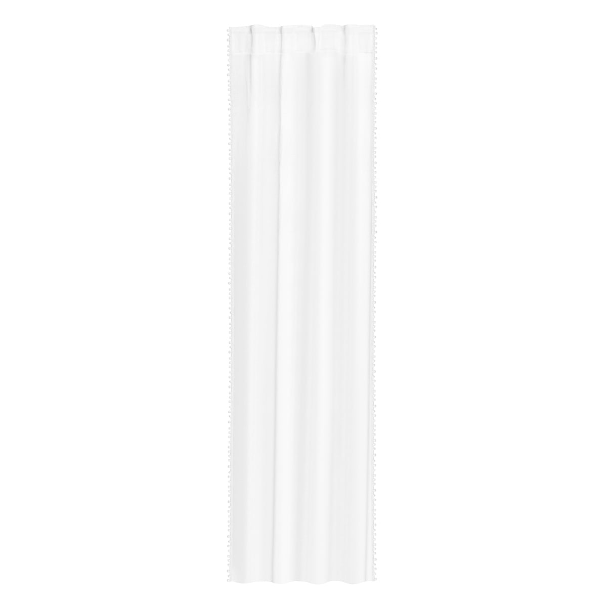 Curtain Dress ADI with Pompoms White 140x250 cm