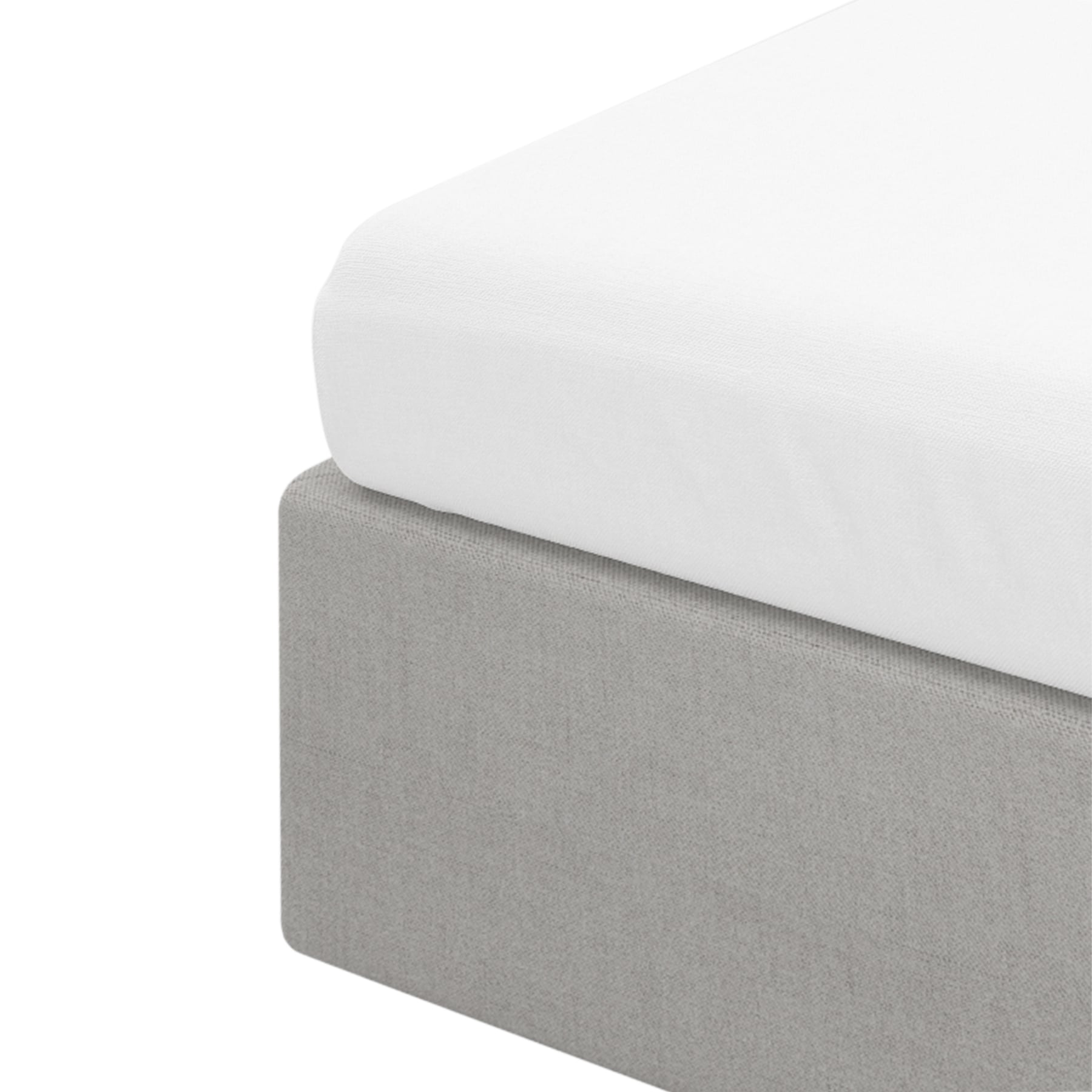 LAUKO White Renforce Bed Sheet 140x200 cm