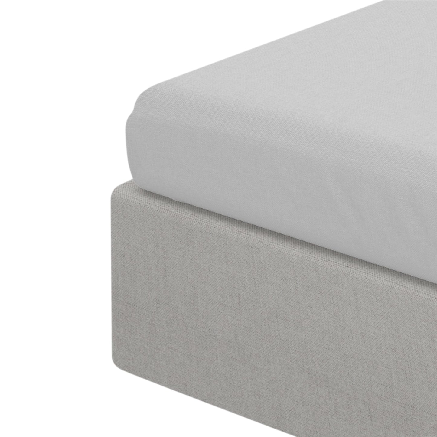Renforce sheet grey Renforce Grey Bed Sheet LAUKO 160x200 cm