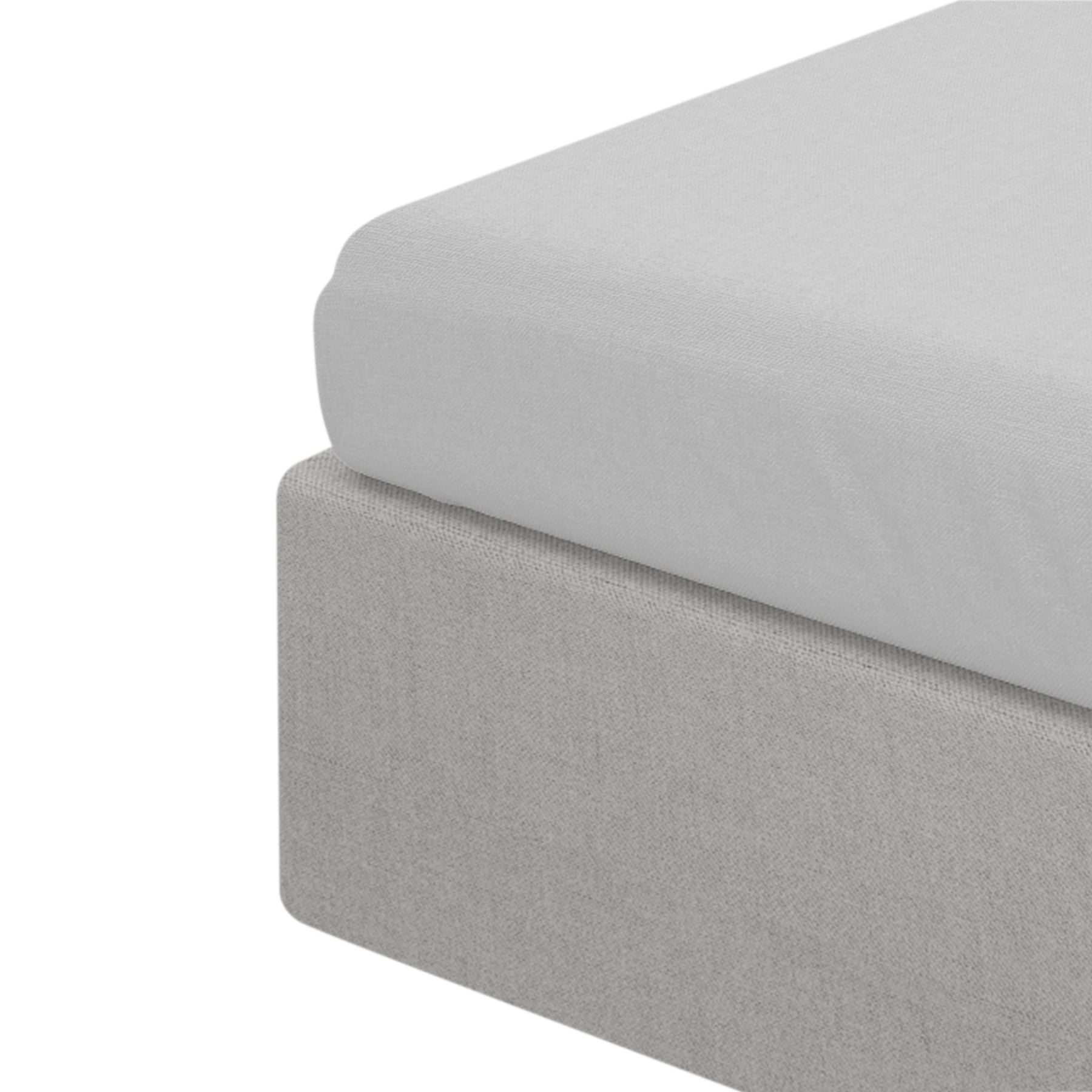 Renforce sheet grey Renforce Grey Bed Sheet LAUKO 160x200 cm