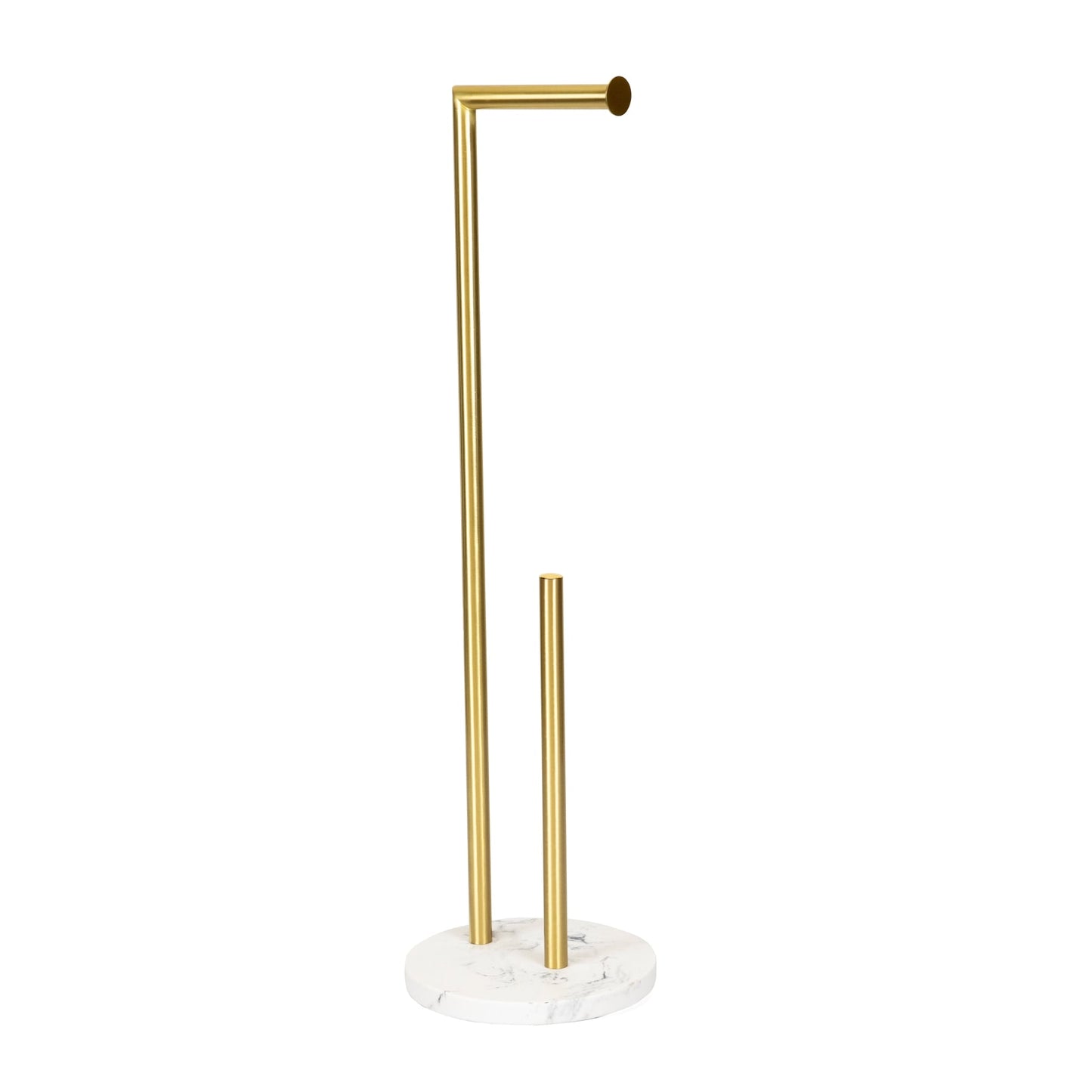 DOKKA Toilet Paper Holder 74cm Ceramic & Brass