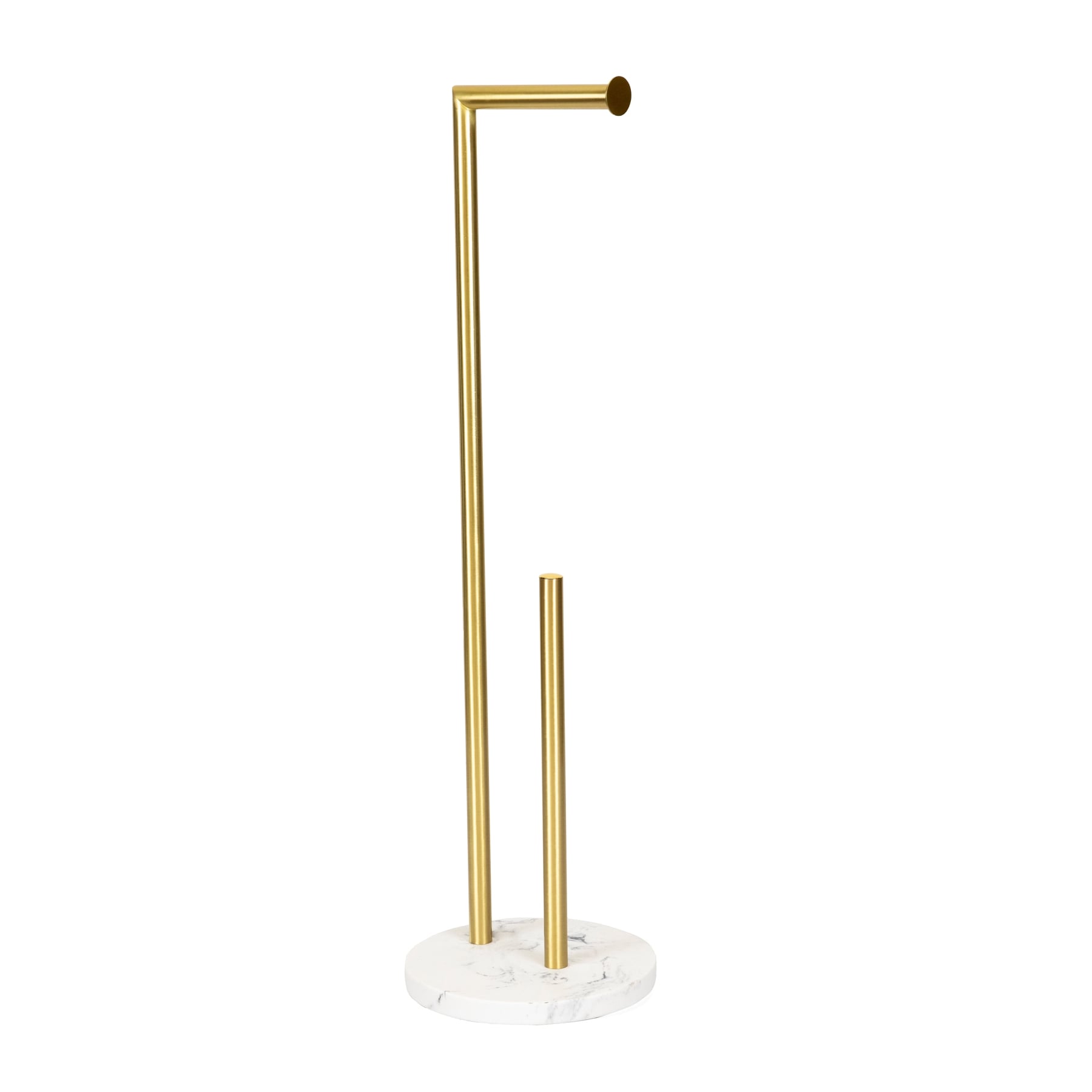 DOKKA Toilet Paper Holder 74cm Ceramic & Brass