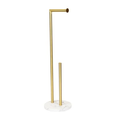 DOKKA Toilet Paper Holder 74cm Ceramic & Brass