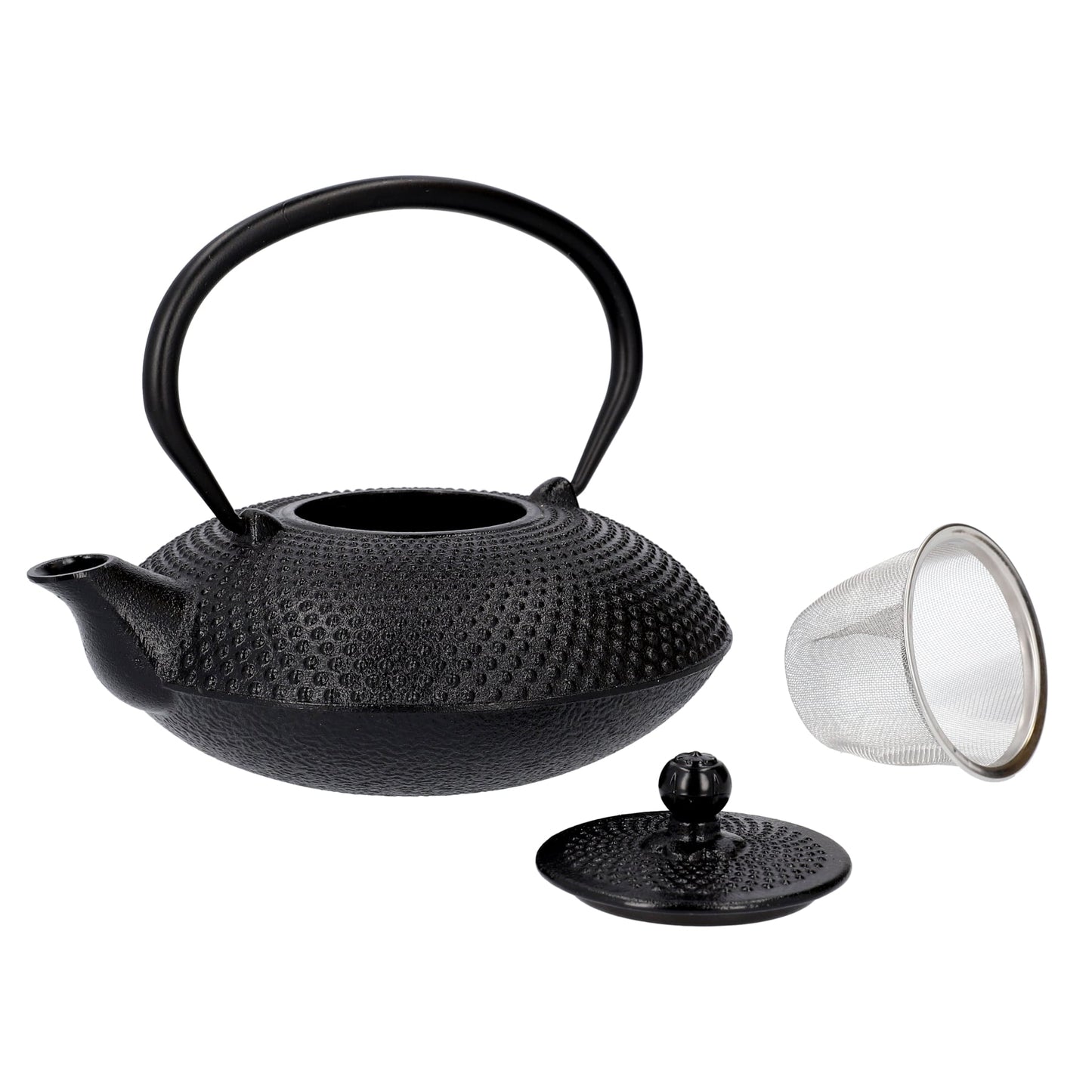ANDREAS Cast Iron Tea Pot Black 0.8L