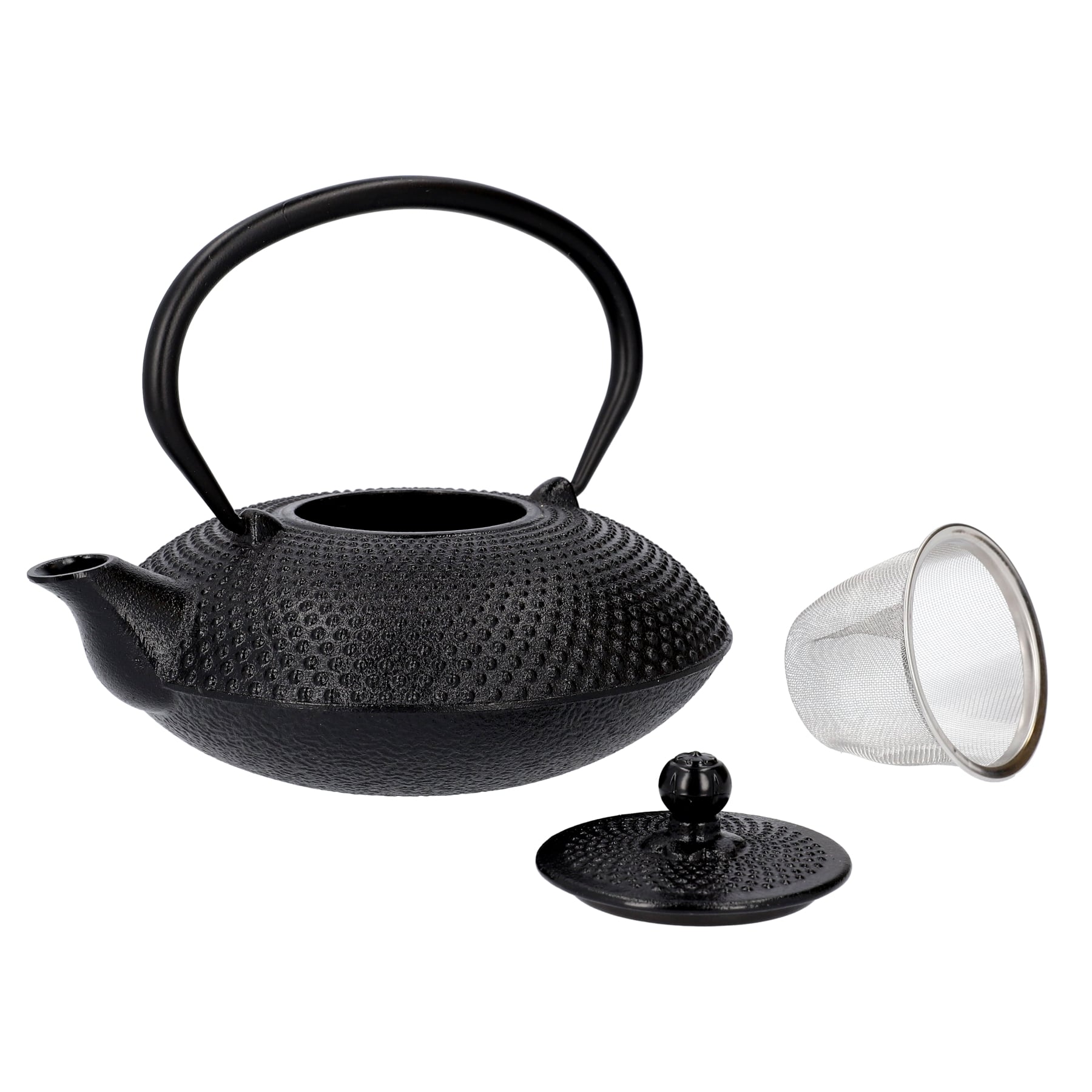 ANDREAS Cast Iron Tea Pot Black 0.8L