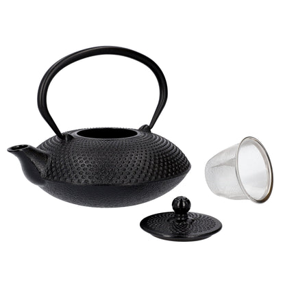 ANDREAS Cast Iron Tea Pot Black 0.8L
