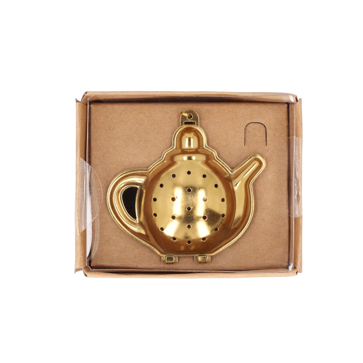 JALO Gold Teapot-Shaped Tea Brewer Stainless Steel Infuser