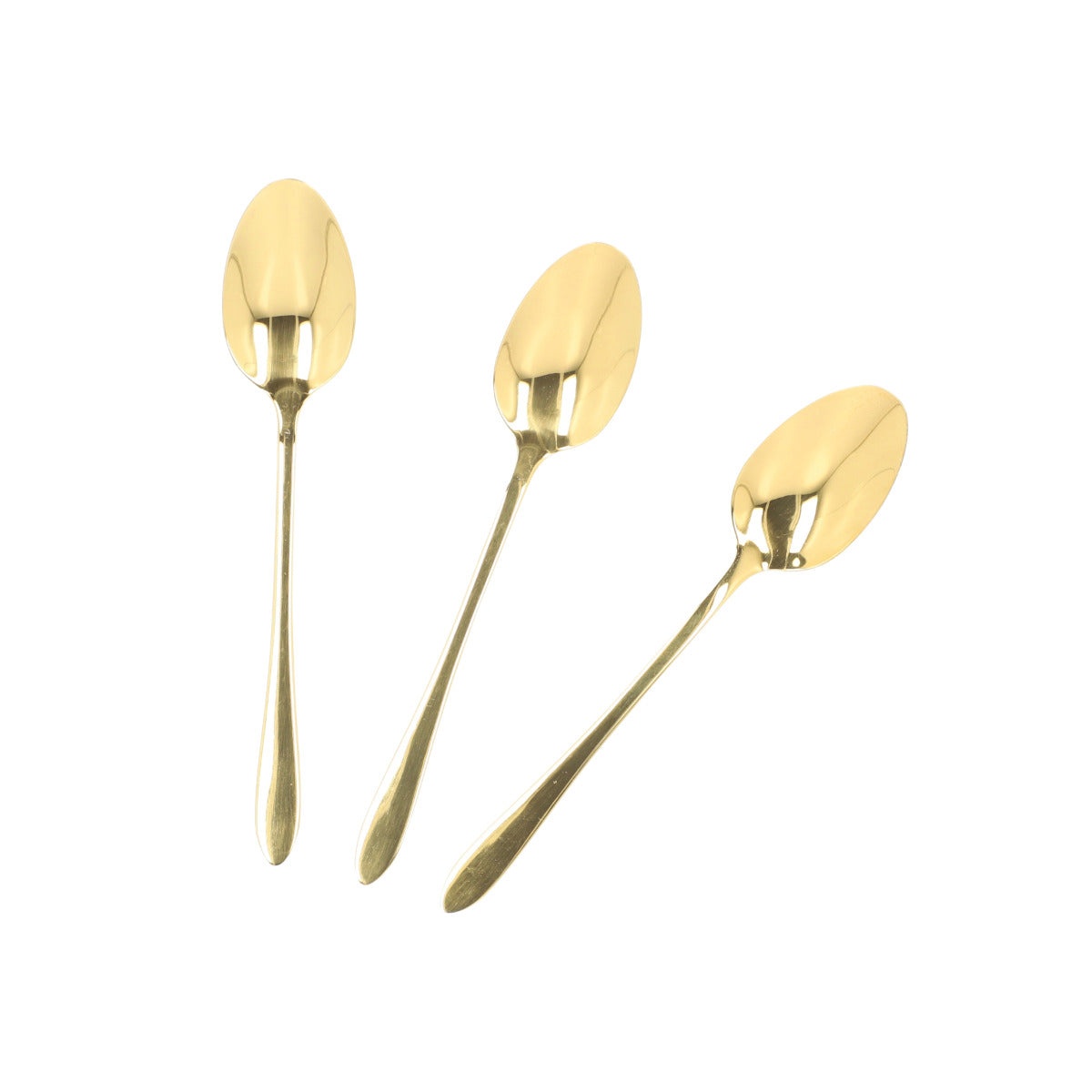 Set of spoons STILO Gold Tea Spoon Set - 3 Piece Stainless Steel