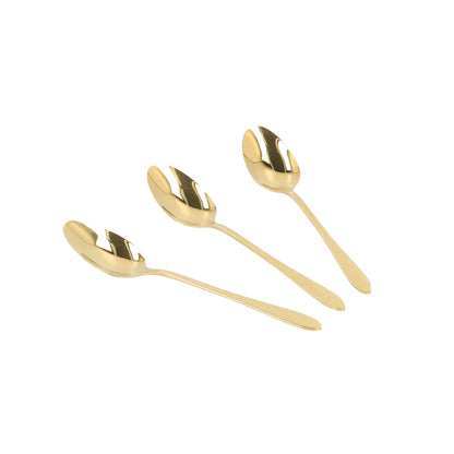 Set of spoons STILO Gold Tea Spoon Set - 3 Piece Stainless Steel