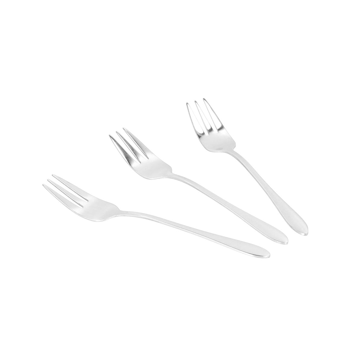 STILO Silver Dessert Fork Set - 3 pcs