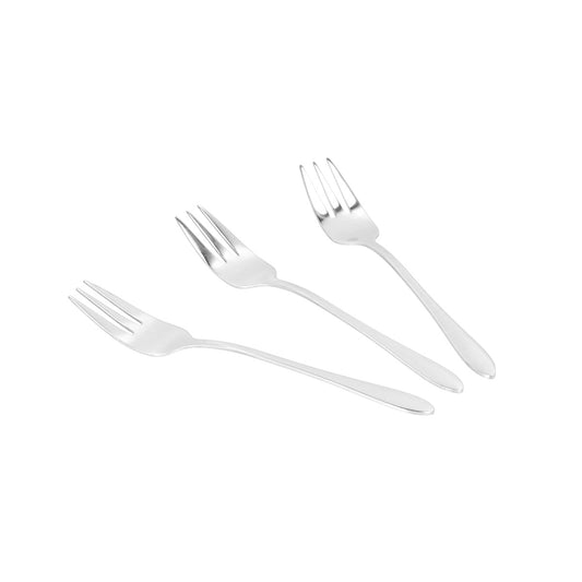 STILO Silver Dessert Fork Set - 3 pcs