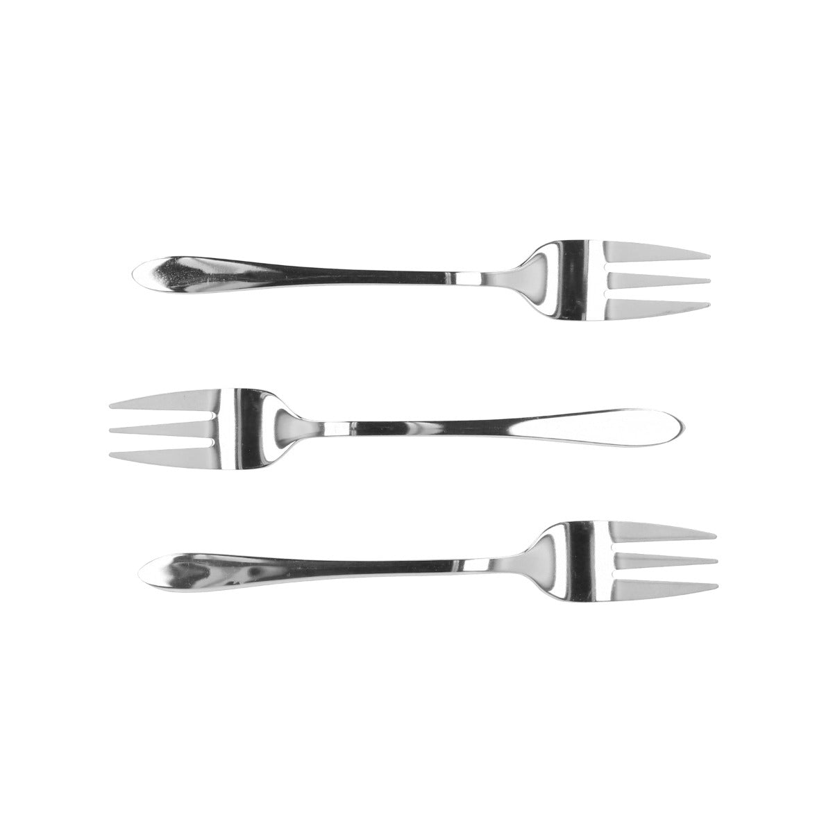 STILO Silver Dessert Fork Set - 3 pcs