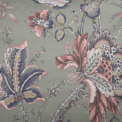 CLARAS Microfibre Grey Floral Bedding Set 200x220 cm