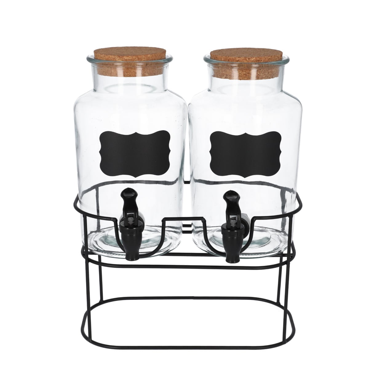 ALLOS Double Tap Glass Jar Set with 2 x 2L Jars
