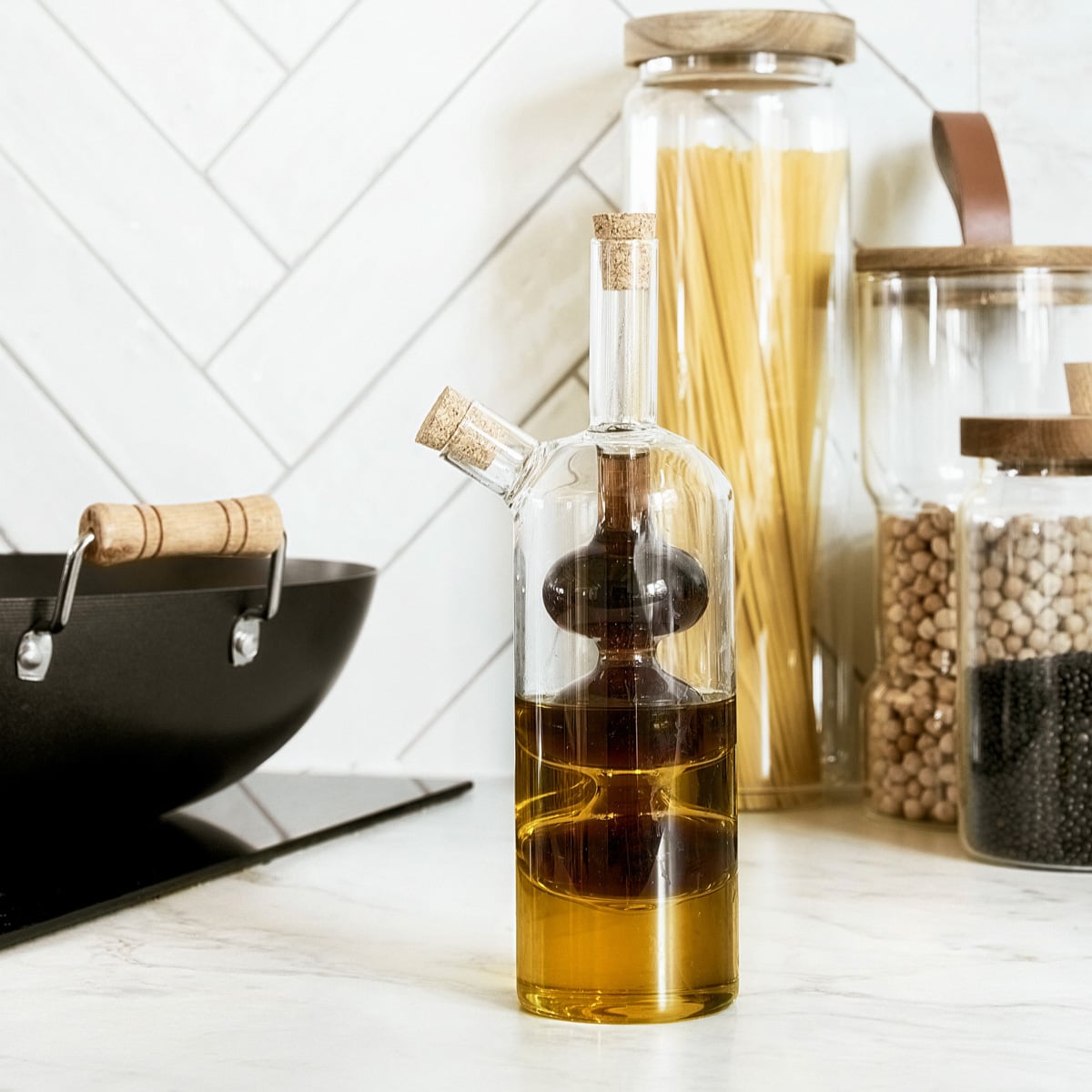 BEST Glass Bottle for Vinegar or Oil 0.28L