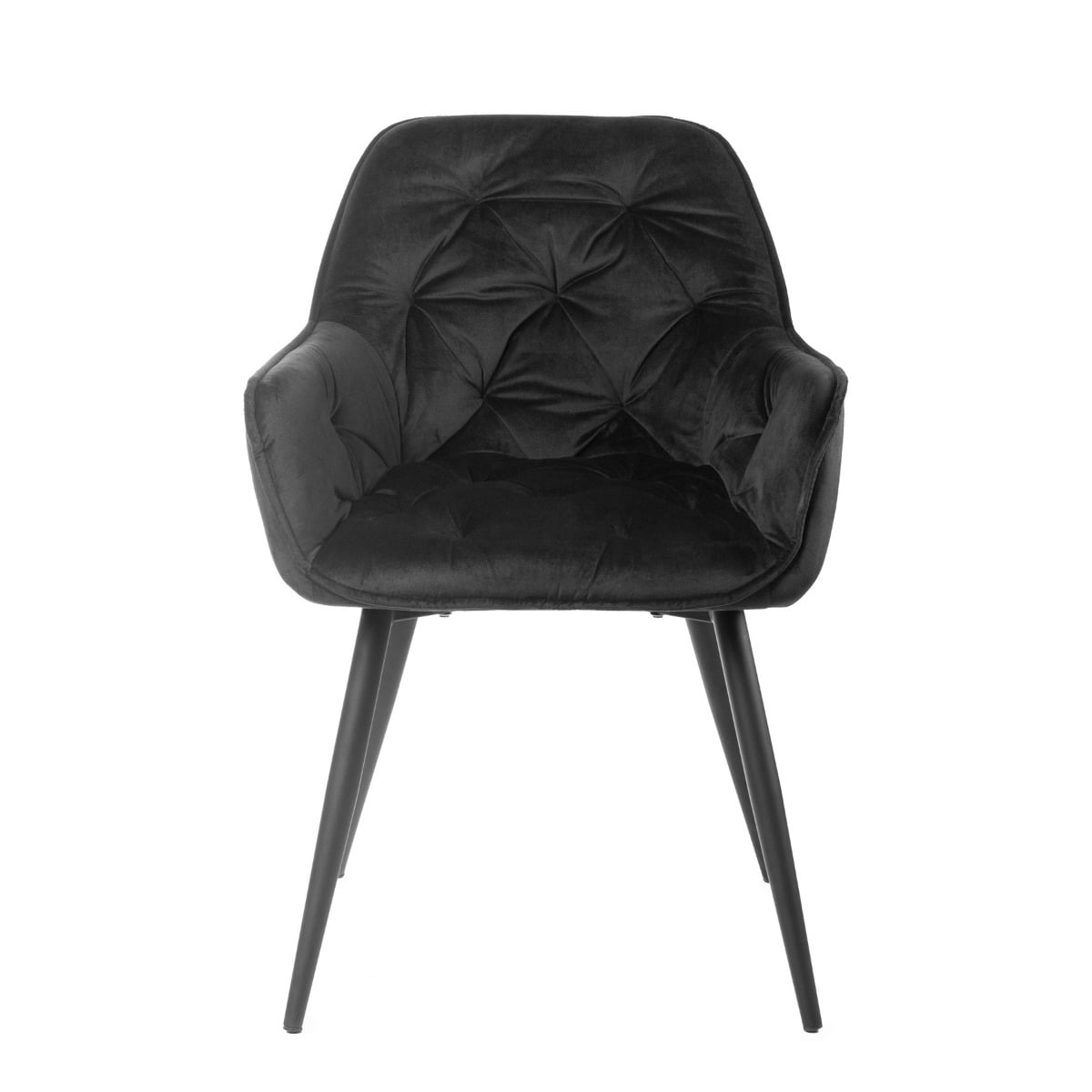 Cherry Velour Black Chair 57x63x84 cm