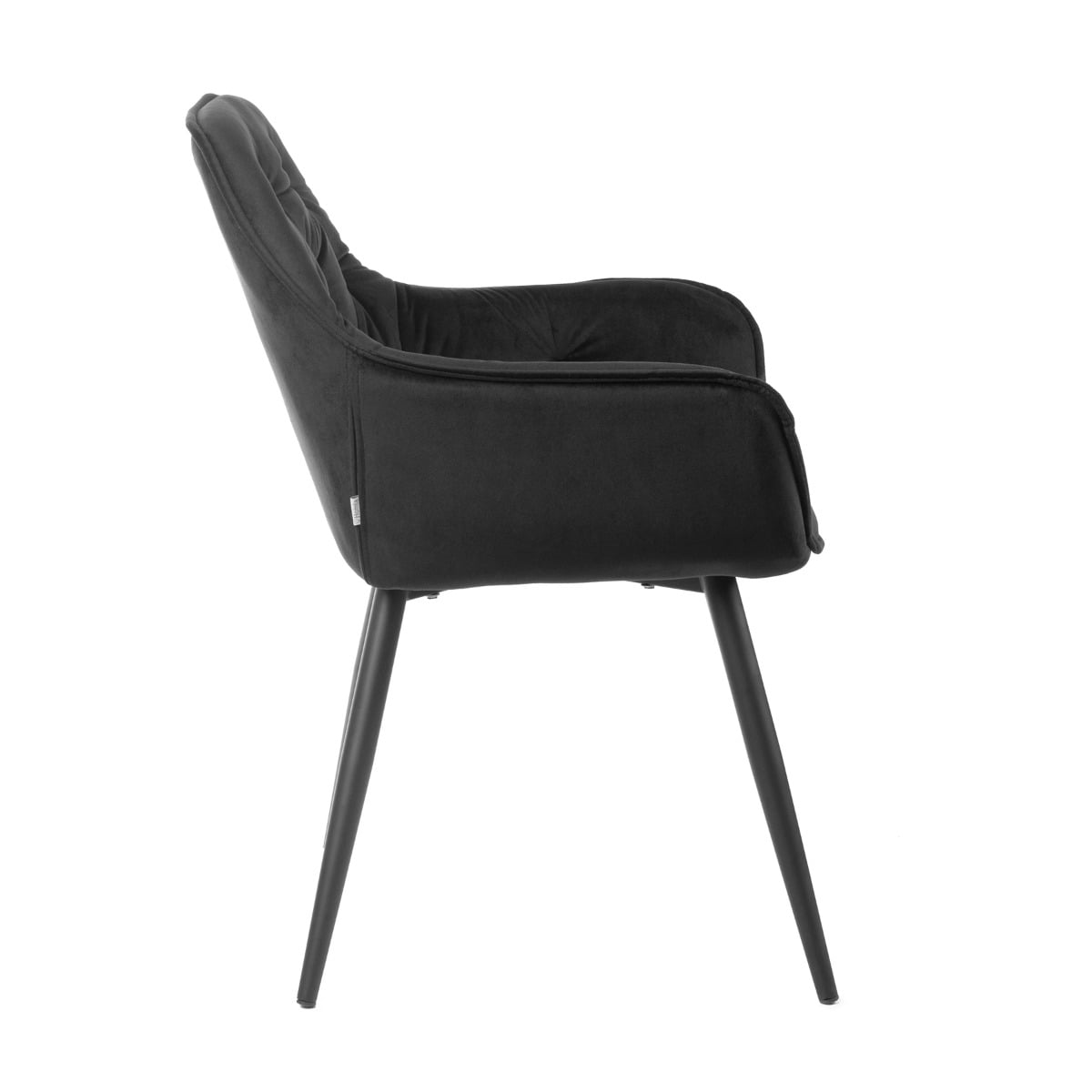 Cherry Velour Black Chair 57x63x84 cm