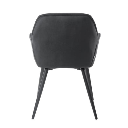 Cherry Velour Black Chair 57x63x84 cm
