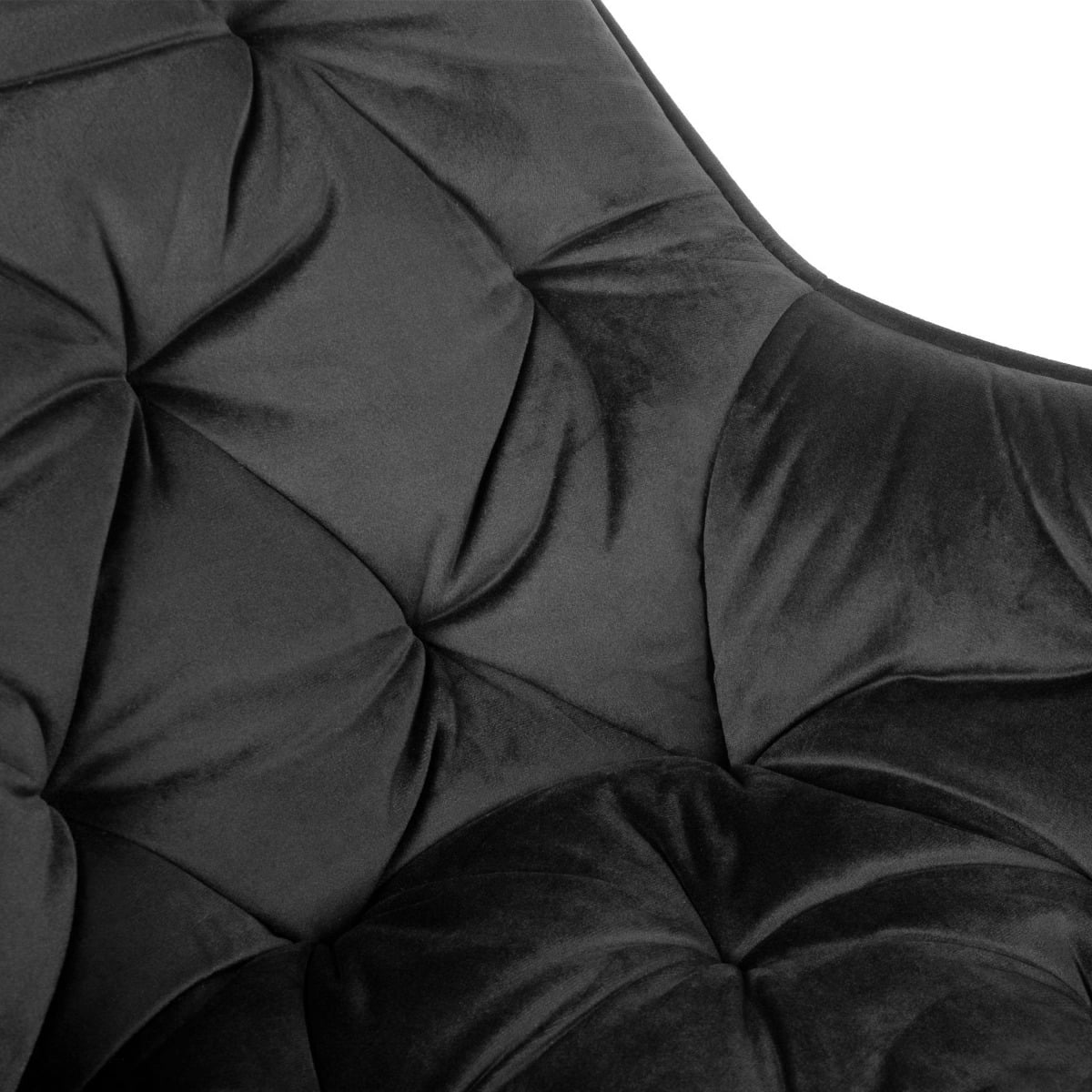 Cherry Velour Black Chair 57x63x84 cm