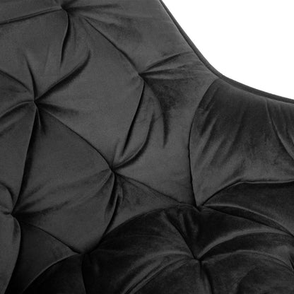 Cherry Velour Black Chair 57x63x84 cm