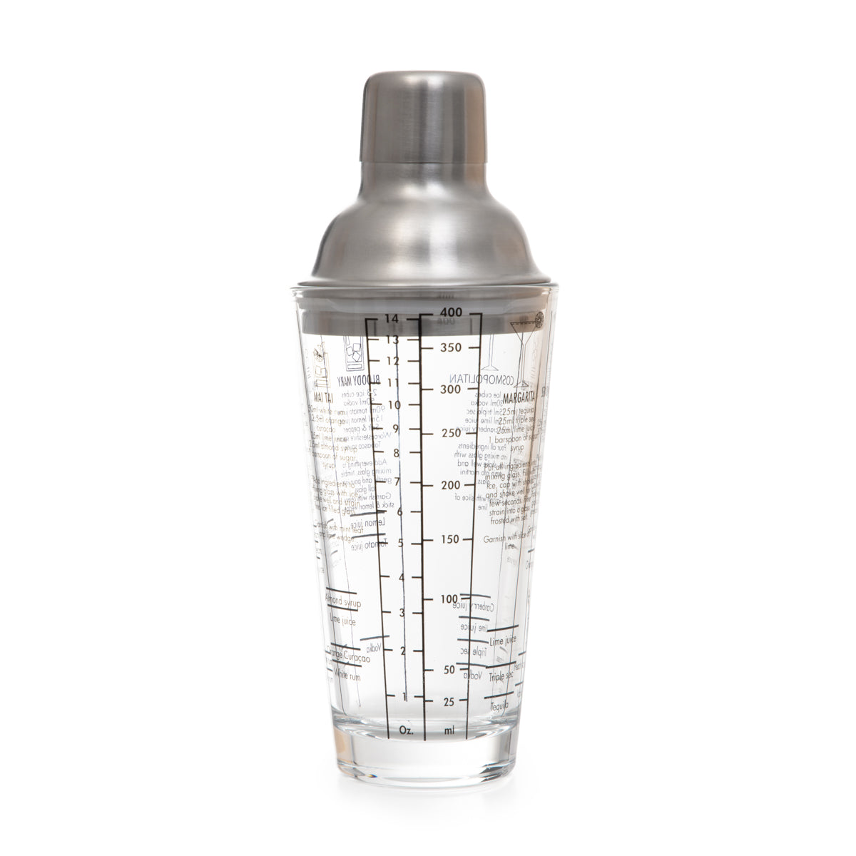 ALCOLE Shaker with Silver Cap 0.4L