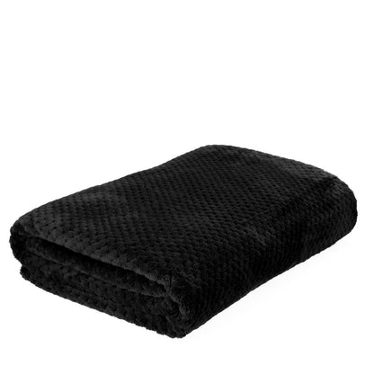NOAH Rice Grains Black Blanket 150x200 cm