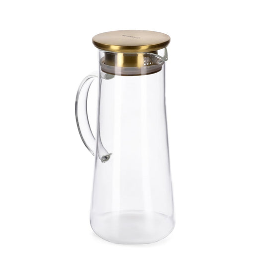 KUBBE Jug with Gold Lid, 1.4 L