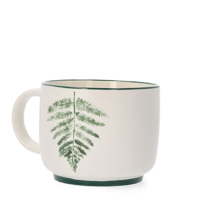 BLYDE Ceramic Mug with Fern Leaf Design 350ml