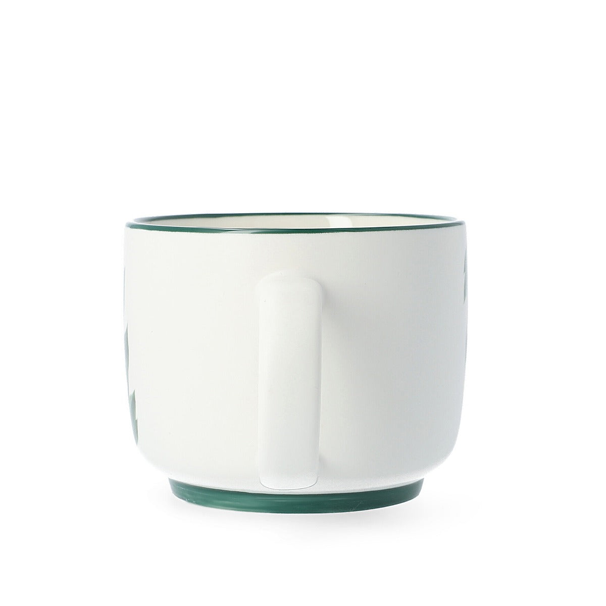 BLYDE Ceramic Mug with Rubberwood Leaf 350ml