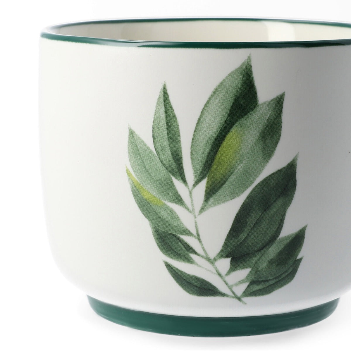 BLYDE Ceramic Mug with Rubberwood Leaf 350ml