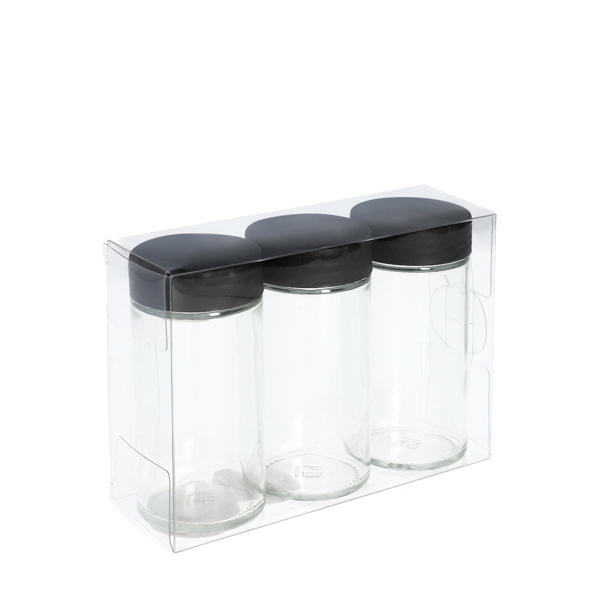 OTTO Glass Spice Jars Set of 3 with Sieve Caps