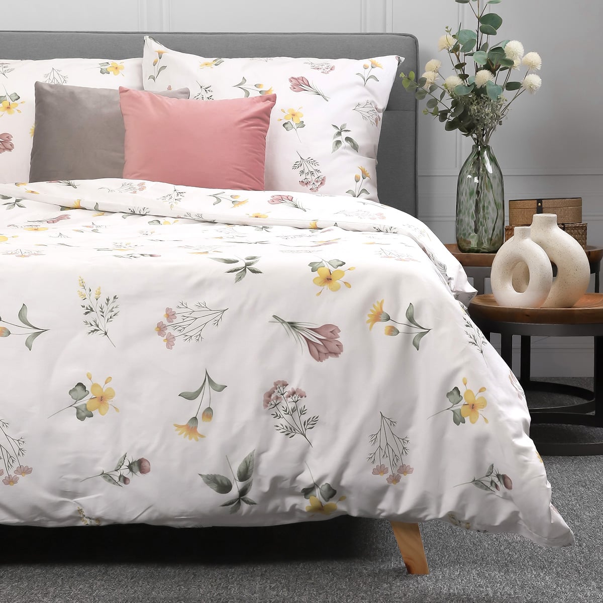 PRIMA Cotton Floral Bedding Set 160x200 cm
