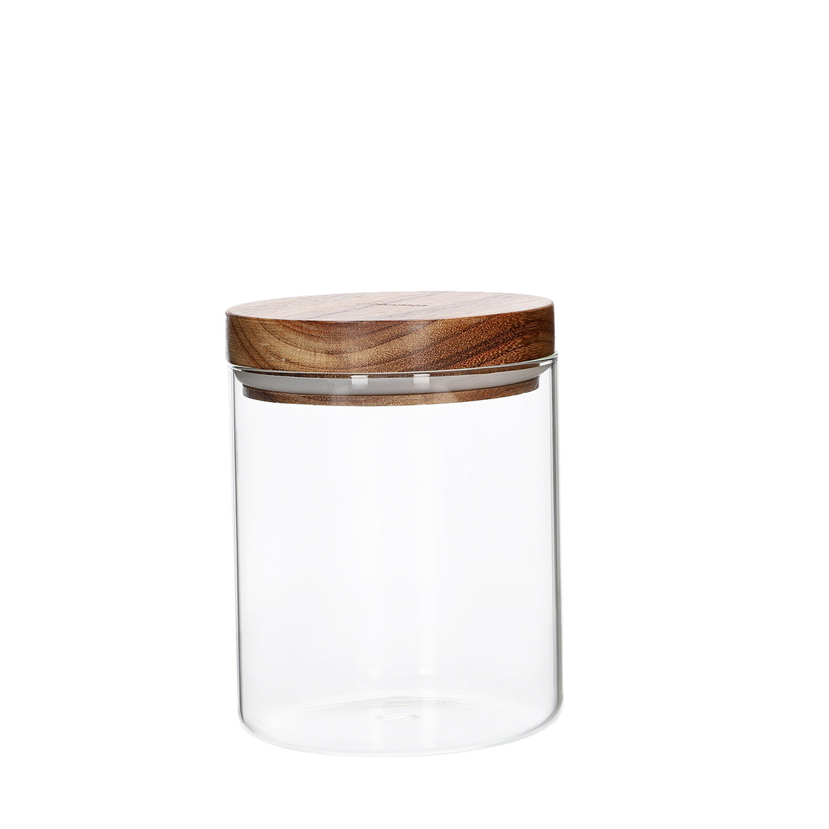 Carlos Glass Container with Acacia Lid S 0.7L