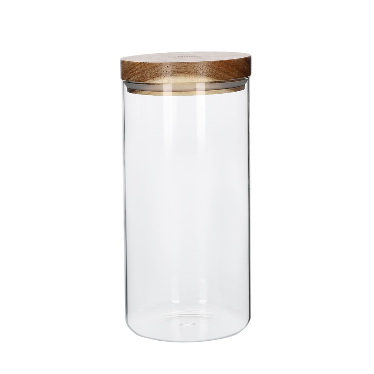 Carlos Glass Container with Acacia Lid M - 1.2L