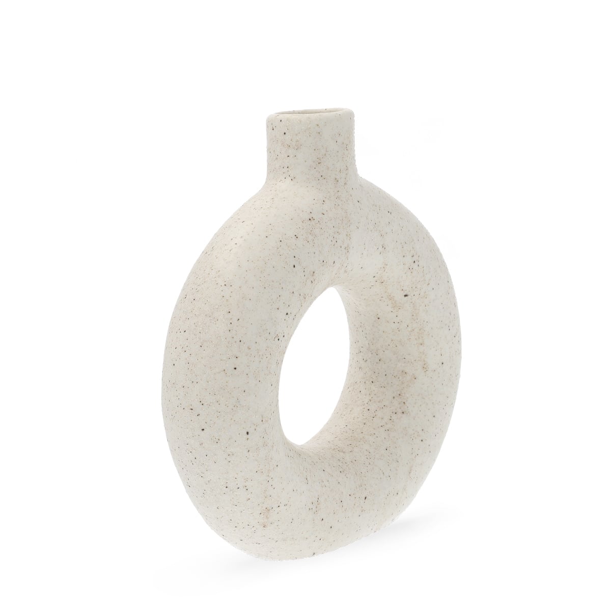 NOVO Pothole White Ceramic Vase 19x5.5x21 cm