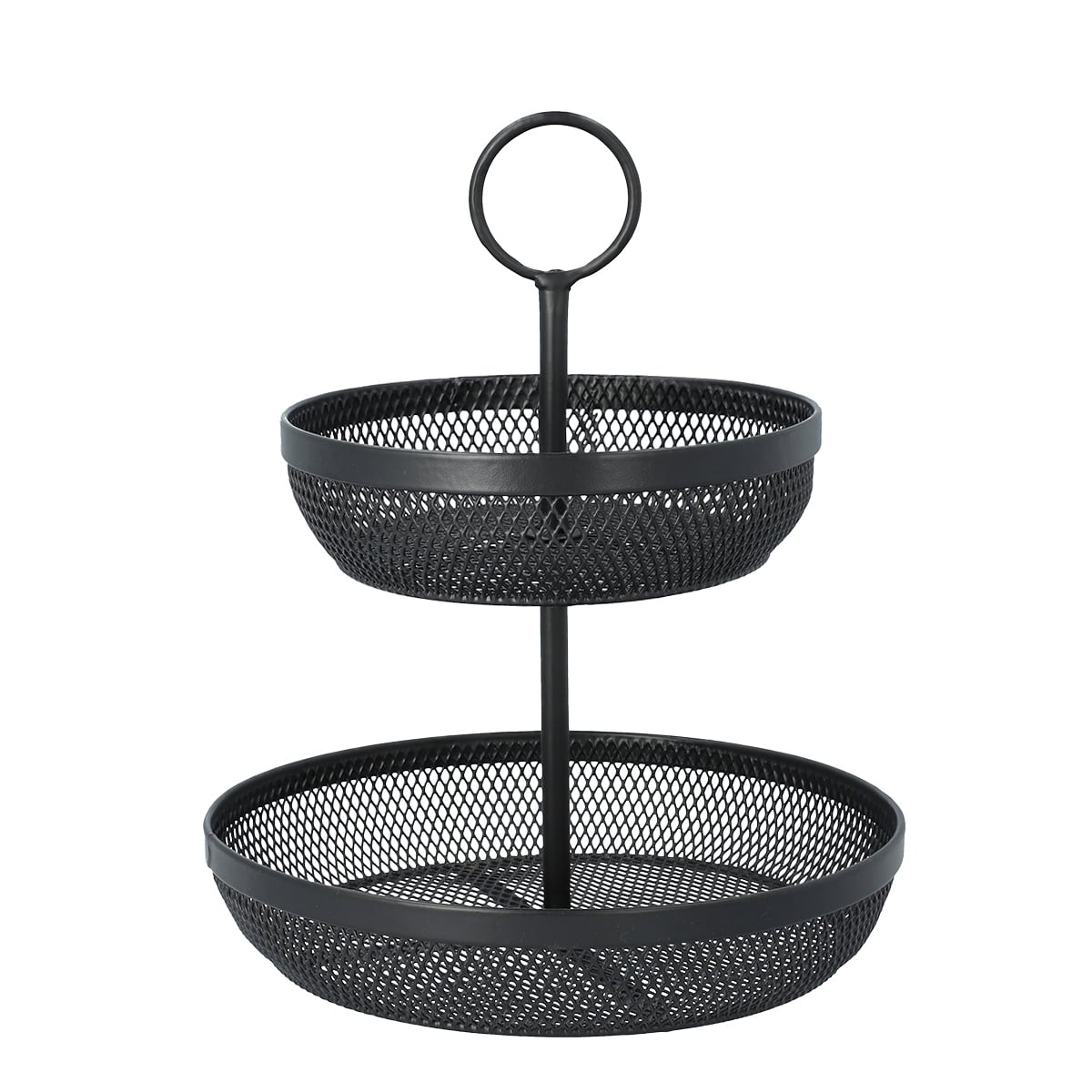 GRIDIO Two-Tier Round Kitchen Basket 31x26 cm
