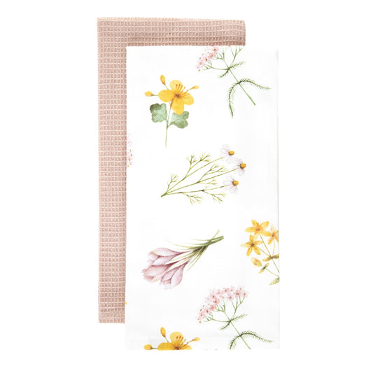 Set of Kitchen Cloths PRIMA with Meadow Motif 2x50x70 cm