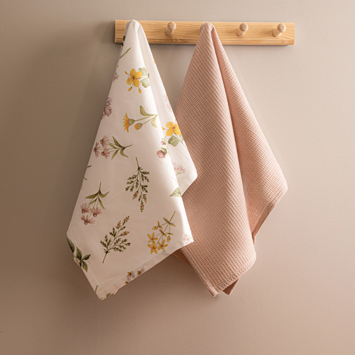Set of Kitchen Cloths PRIMA with Meadow Motif 2x50x70 cm